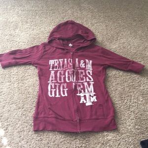 Texas A&M Short sleeve hoodie